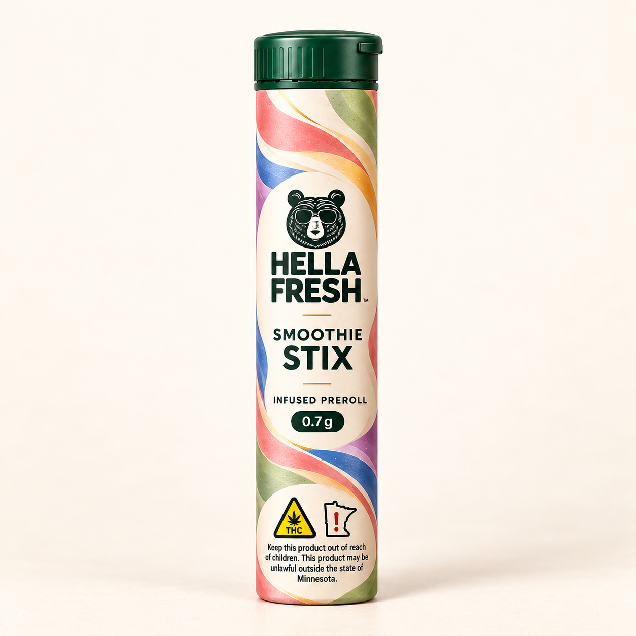 Hella Fresh Smoothie Stix infused preroll package